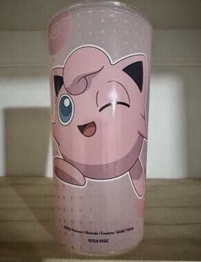 Jigglypuff Pokemon 30th Anniversary Krispy Kreme Cup Limited Edition - CLEANED